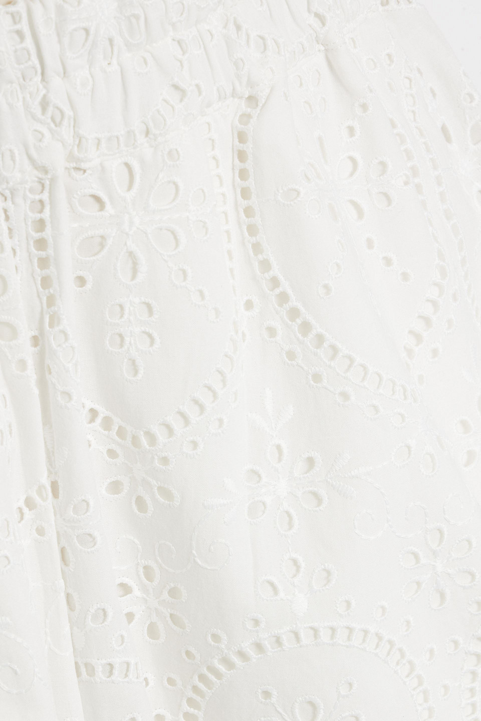 Charo Ruiz Lyo Broderie Anglaise Cotton-blend Shorts In White
