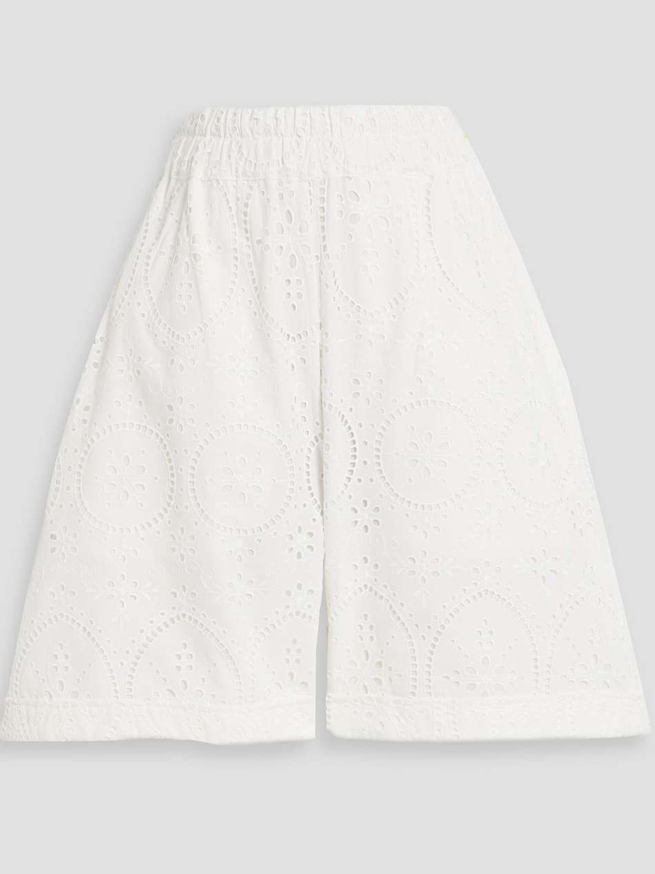 lyo broderie anglaise cotton-blend shorts