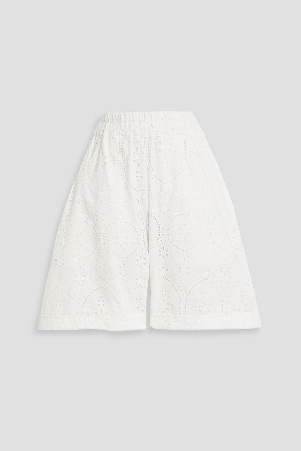 Charo Ruiz Lyo Broderie Anglaise Cotton-blend Shorts In White