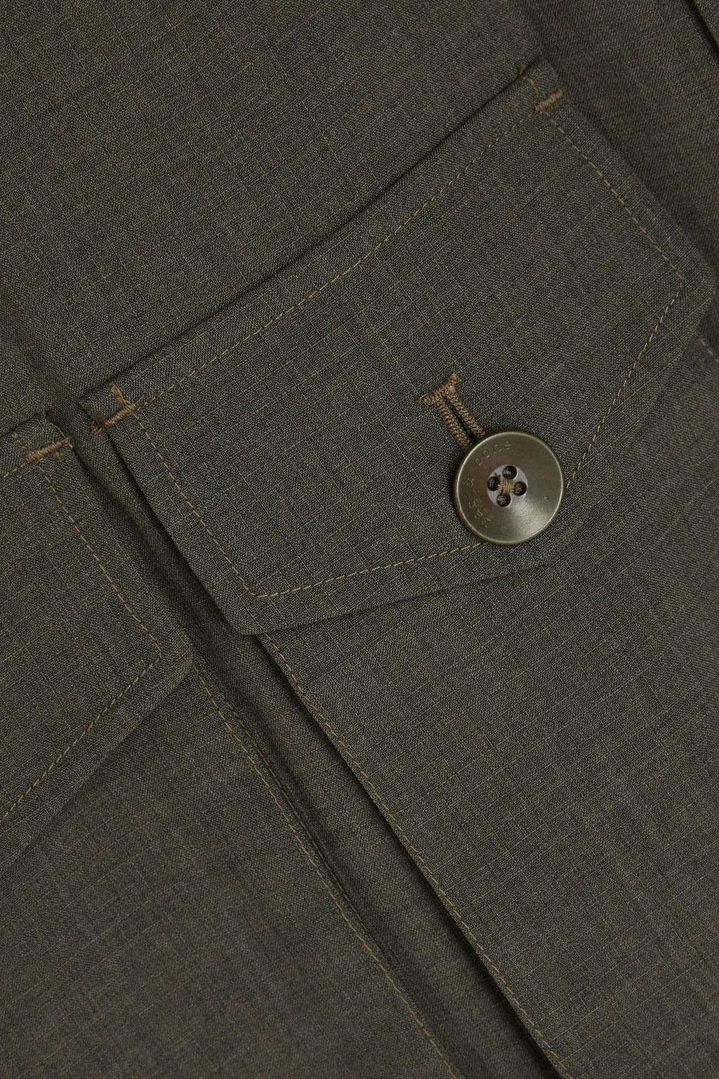 RAG & BONE قميص خارجي "كيد" مصنوع من مزيج الصوف