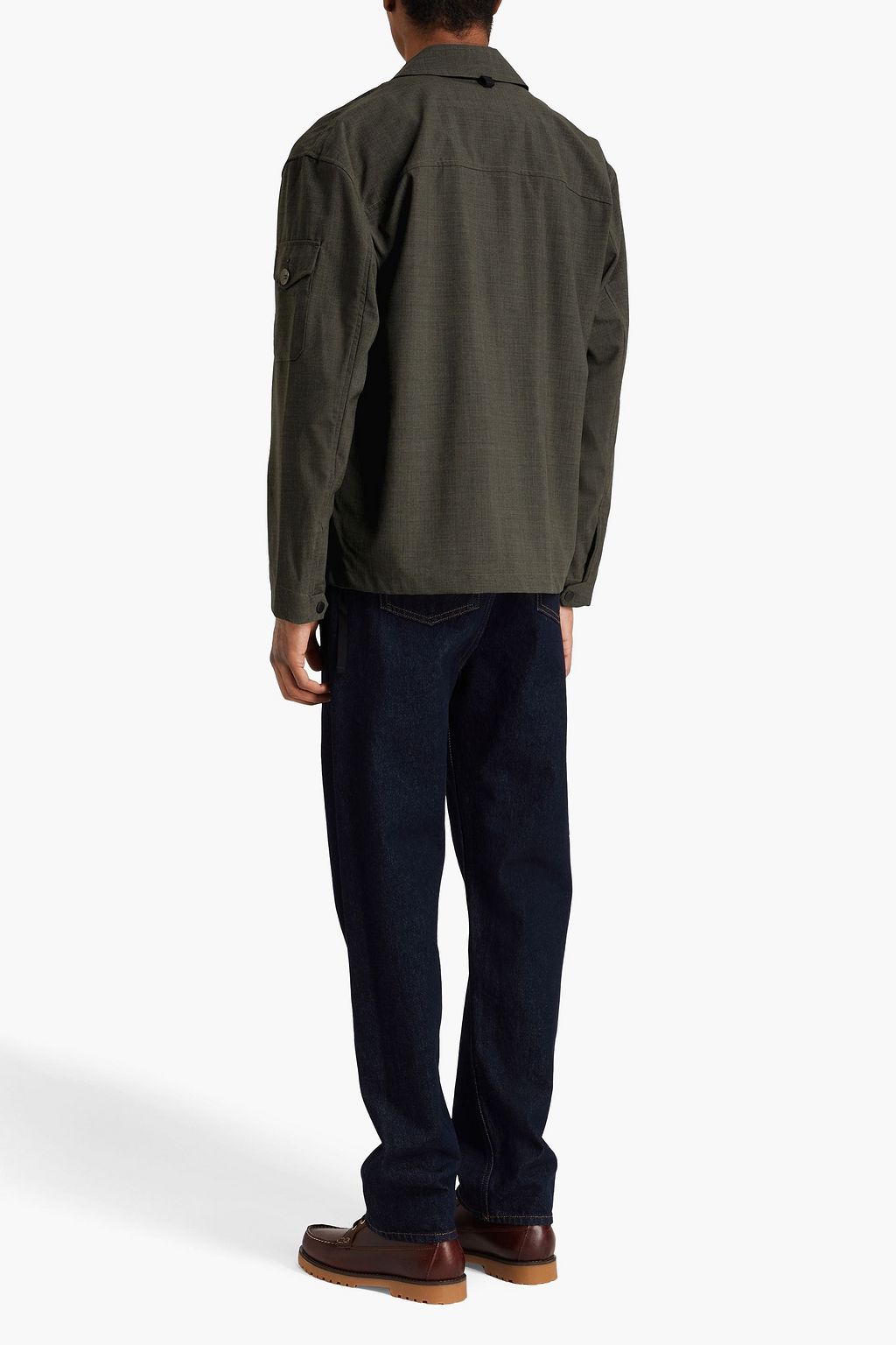 RAG & BONE قميص خارجي "كيد" مصنوع من مزيج الصوف