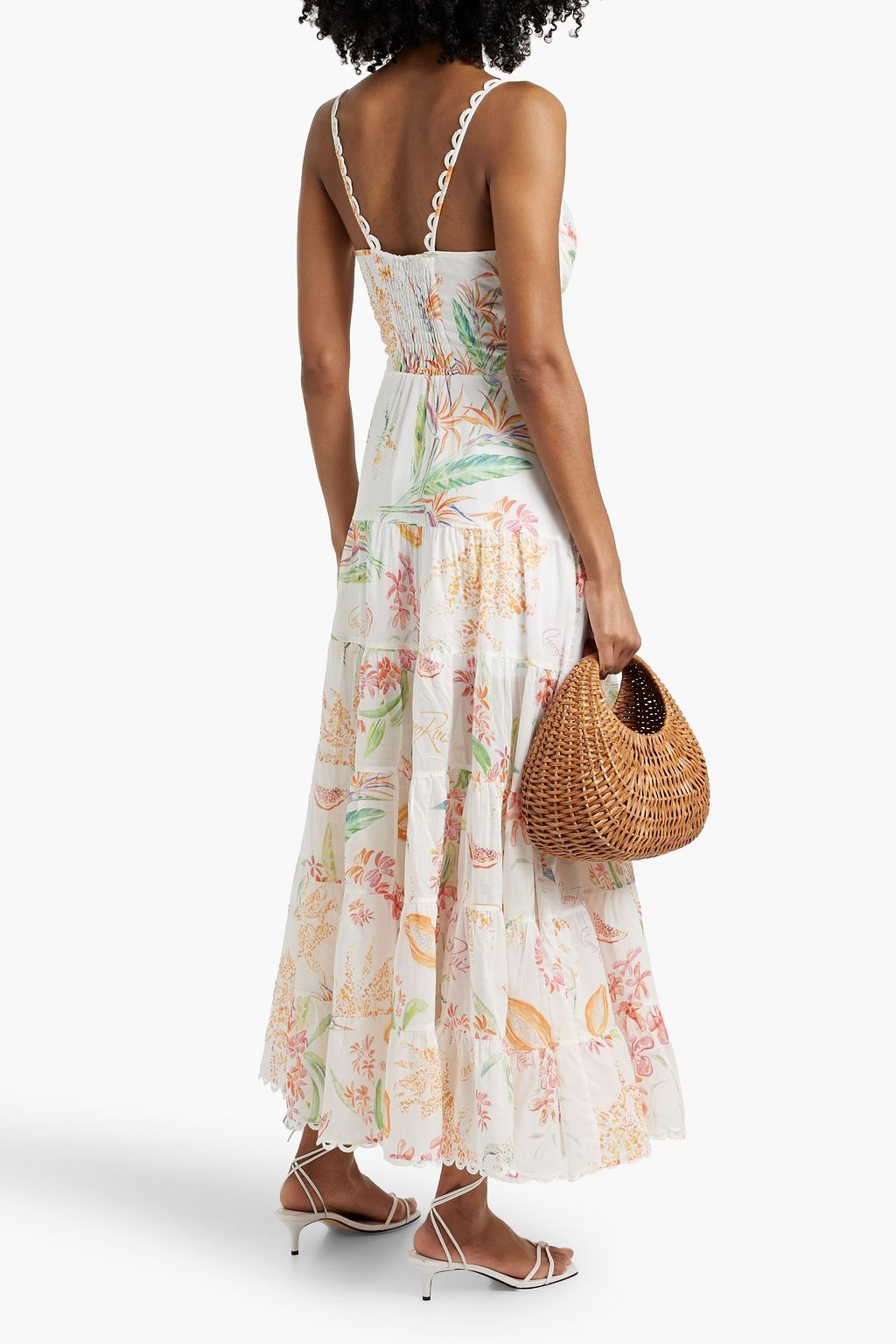 CHARO RUIZ IBIZA Melia floral-print cotton-blend voile maxi dress