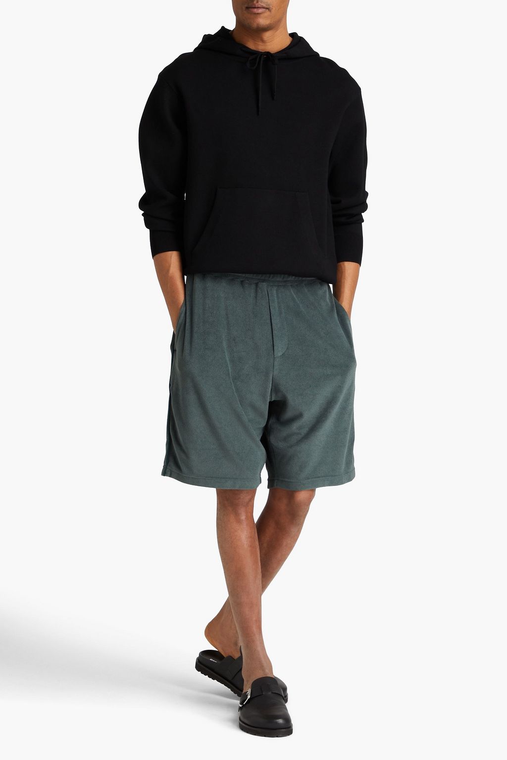 RAG & BONE شورت من قماش تيري المصنوع من مزيج القطن
