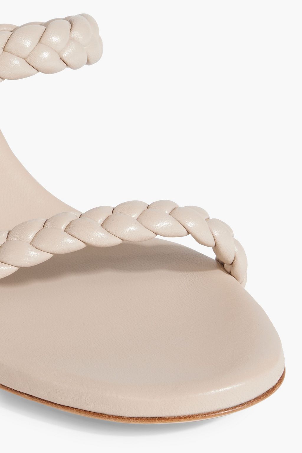 GIANVITO ROSSI Marley braided leather mules