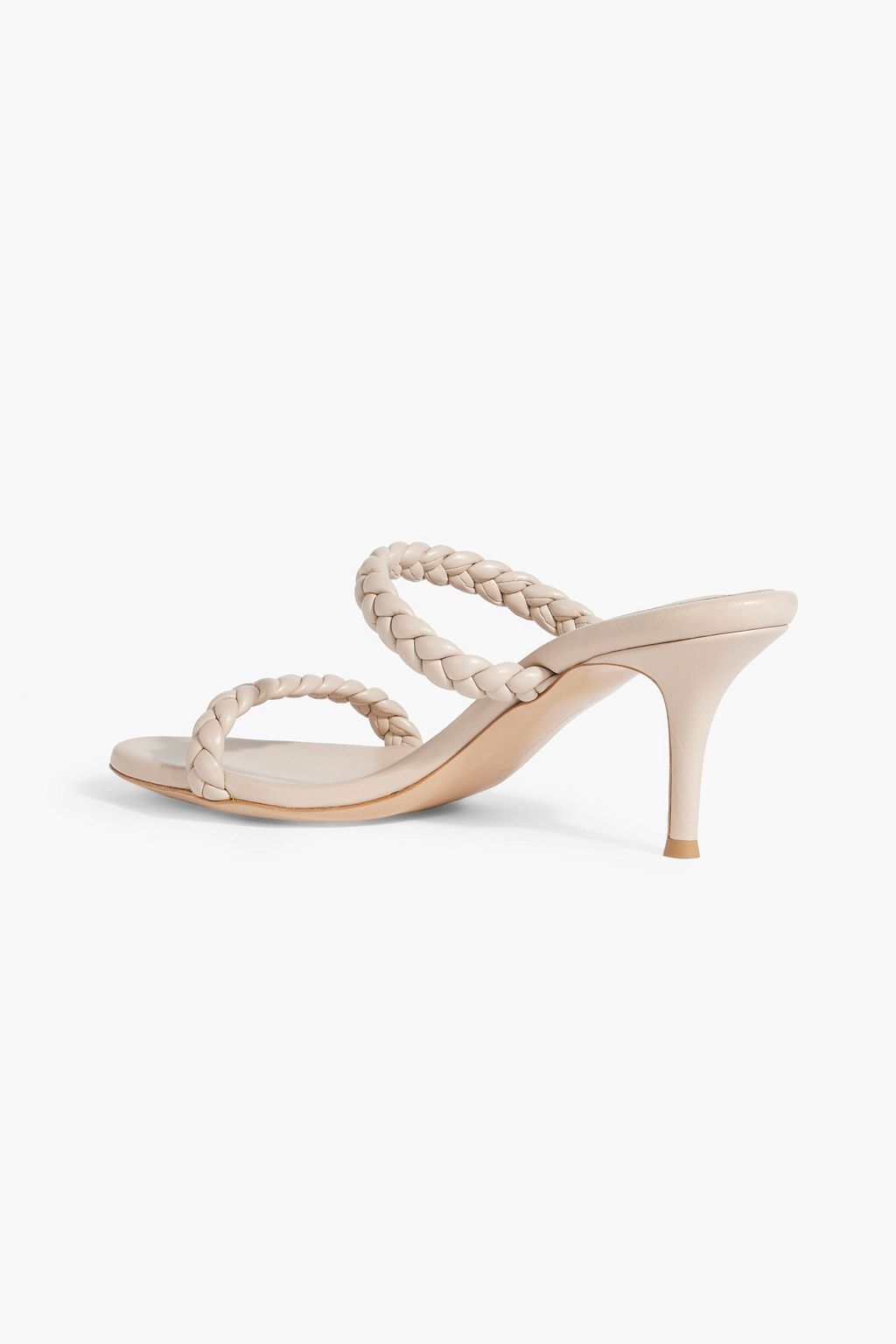 GIANVITO ROSSI Marley braided leather mules