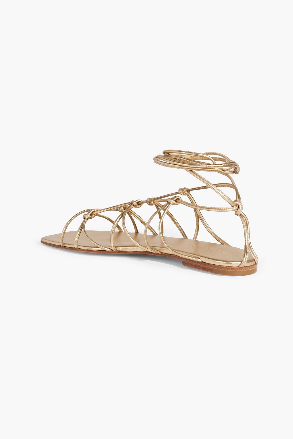 GIANVITO ROSSI Mina 05 metallic leather sandals