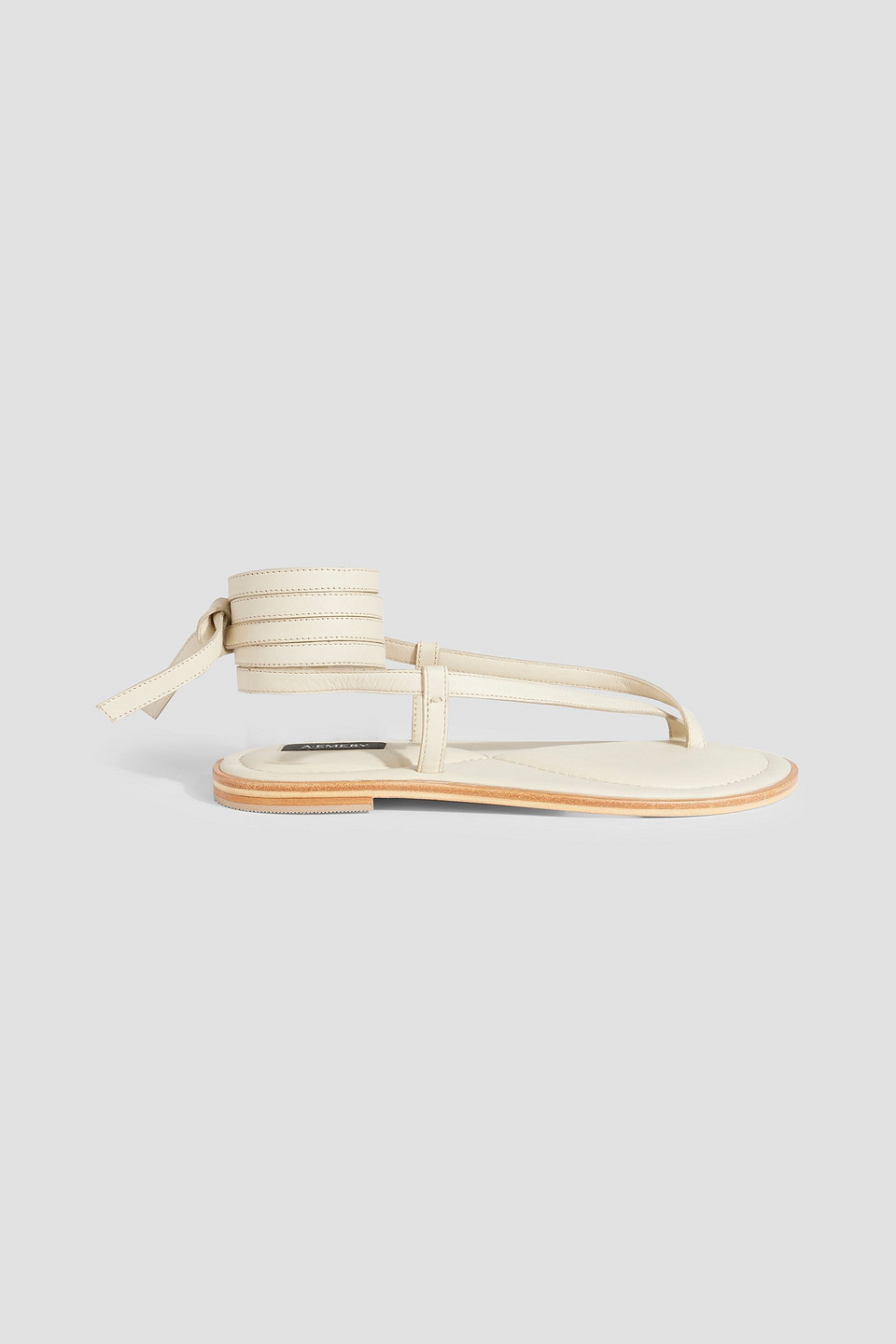 Shop A.emery Elliot Leather Sandals In Ecru