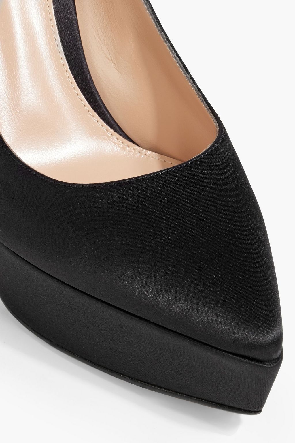 GIANVITO ROSSI Dasha satin platform pumps