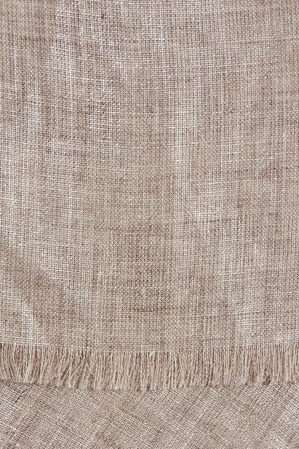 BRUNELLO CUCINELLI Schal aus Leinengaze mit Metallic-Effekt