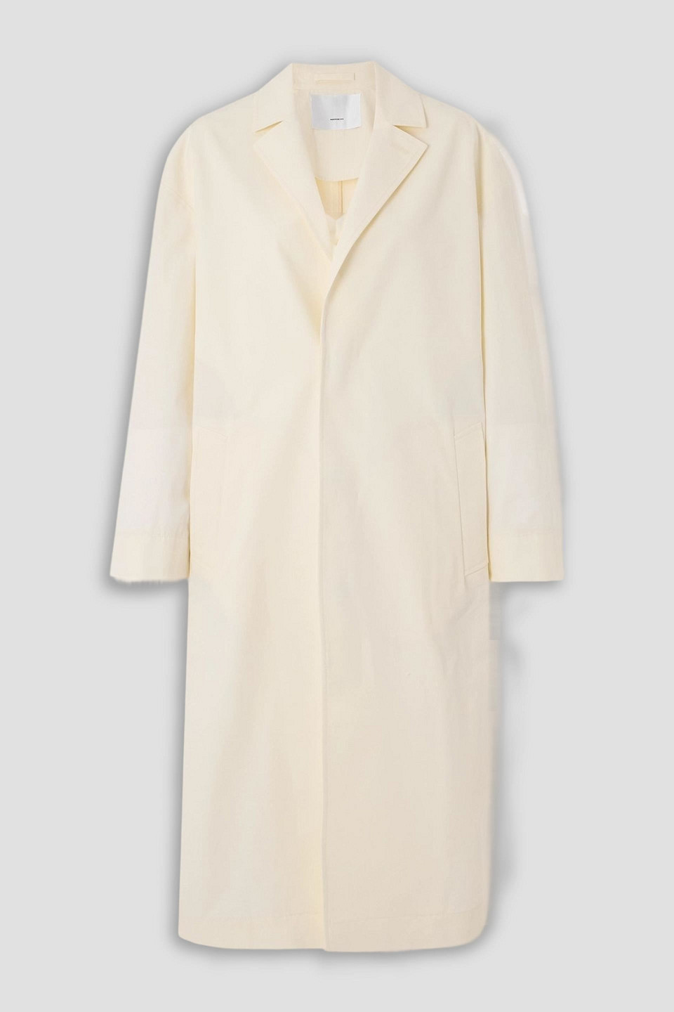wardrobe.nyc - cotton-gabardine coat - white - xs