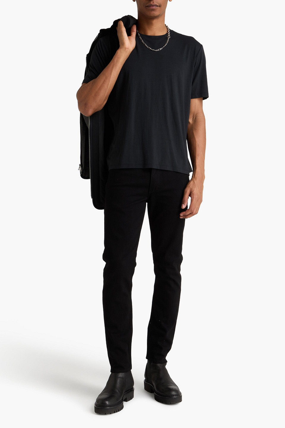 Rag & Bone Jersey T-shirt In Black