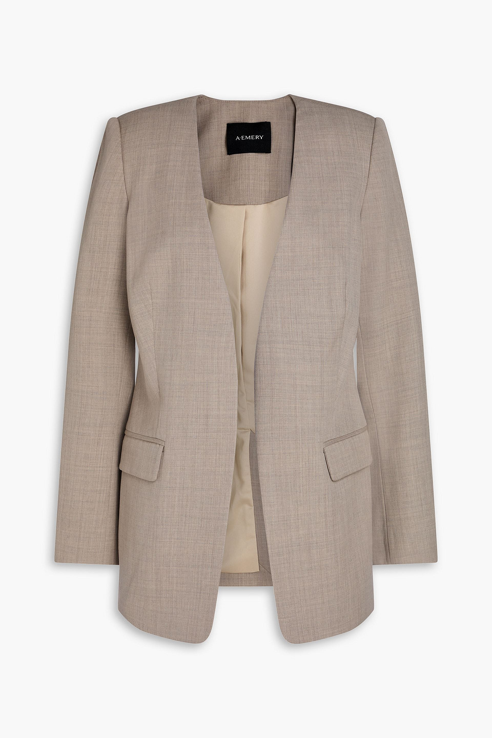 A.emery Rosalinda Blazer Aus Woll-twill In Graubraun