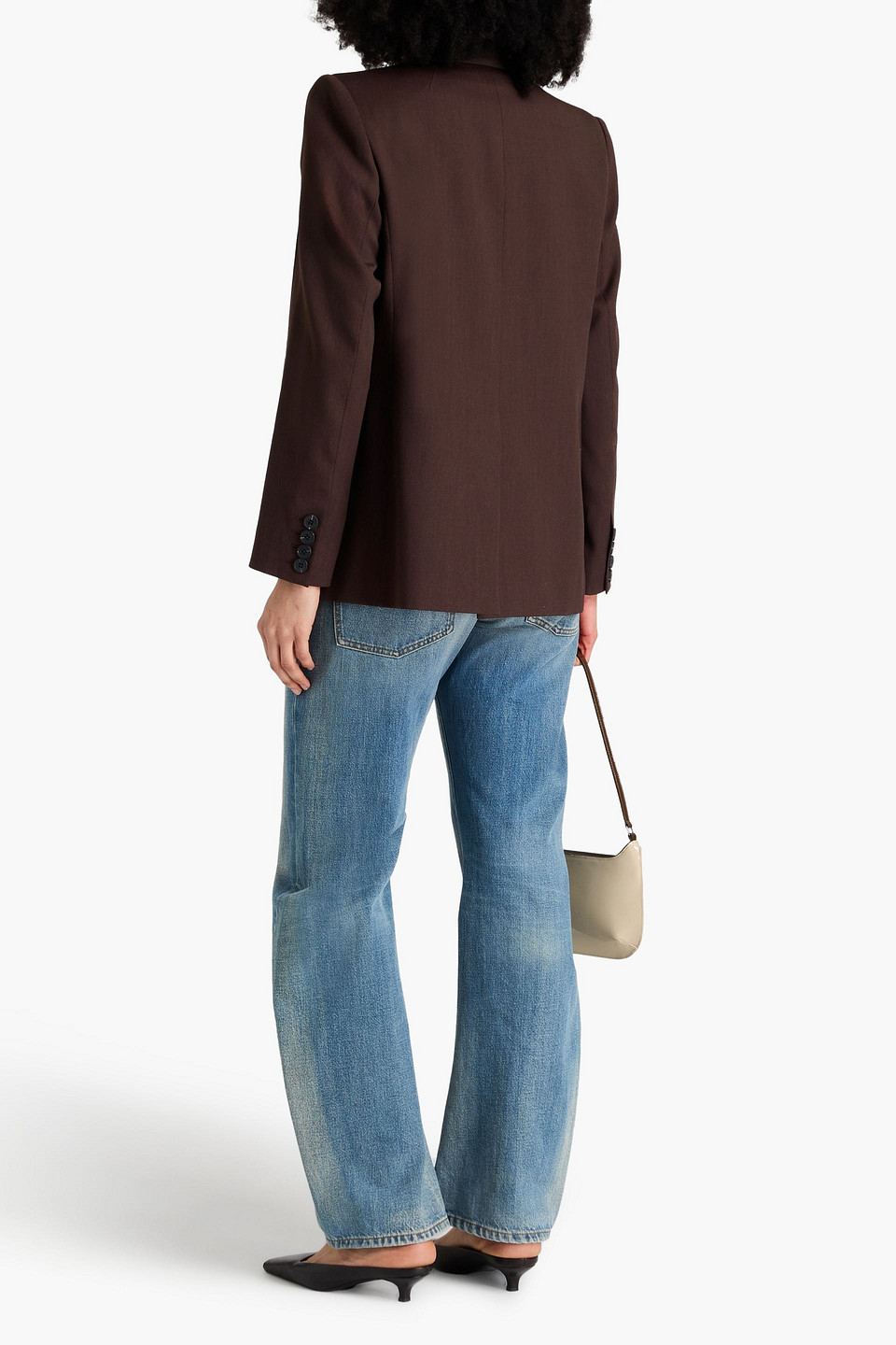 A.emery Maya Blazer Aus Woll-twill In Schokolade