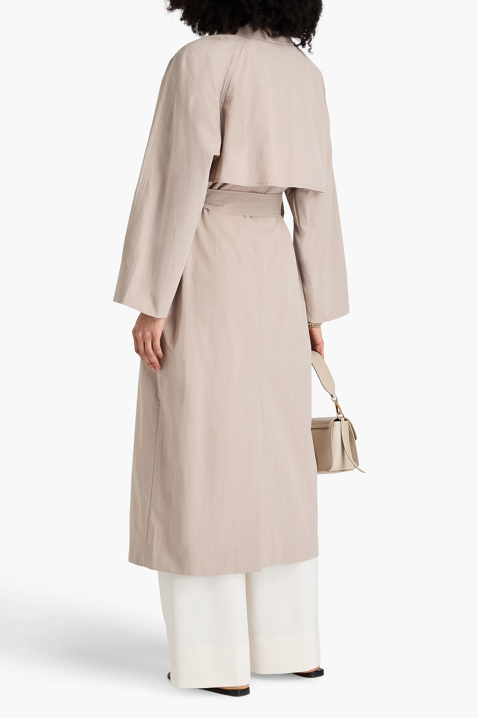 Shop A.emery Fields Cotton-blend Trench Coat In Beige