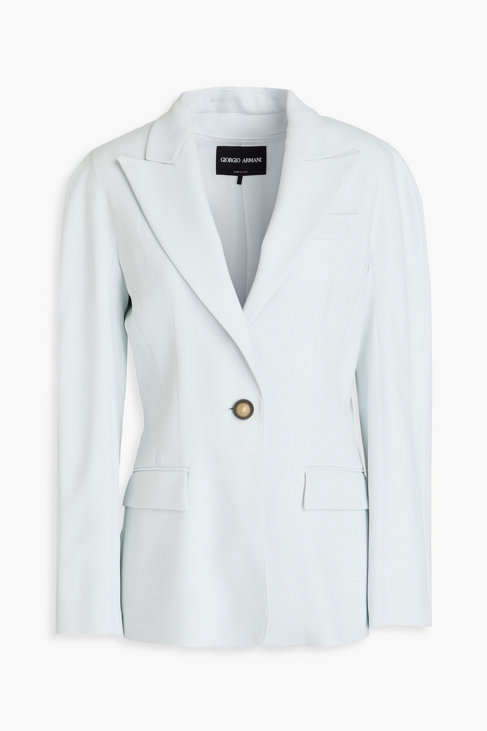Giorgio Armani Crepe Blazer In Himmelblau