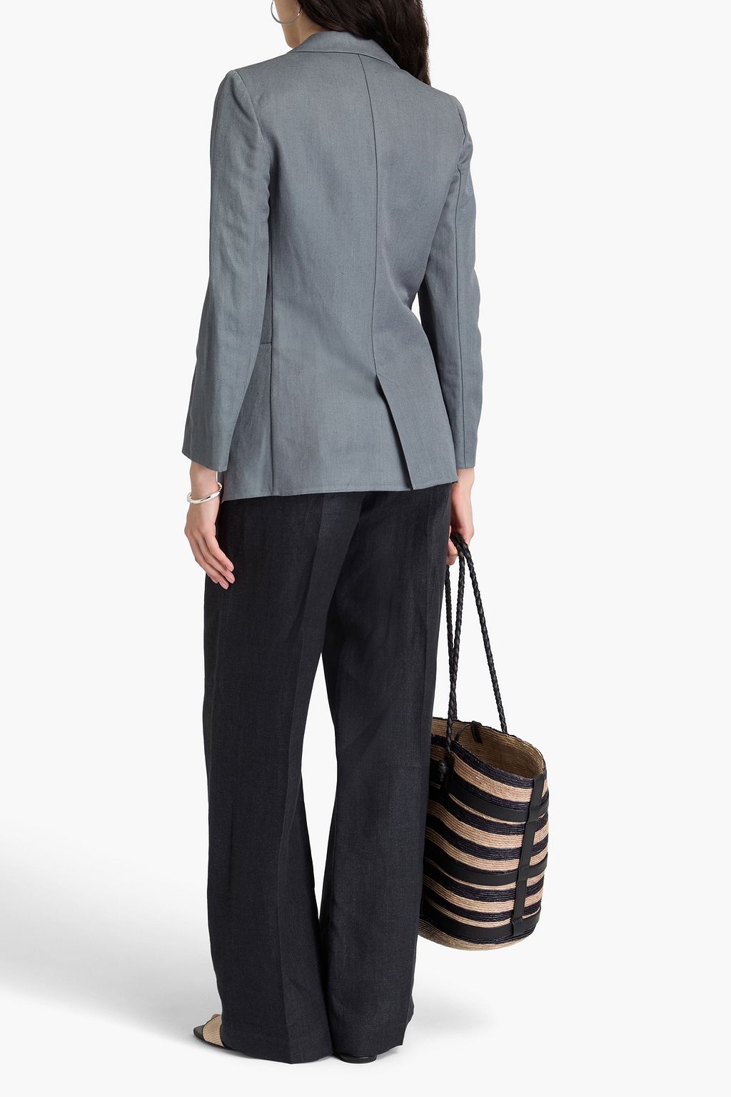 GIORGIO ARMANI 리넨 실크 혼방 블레이저