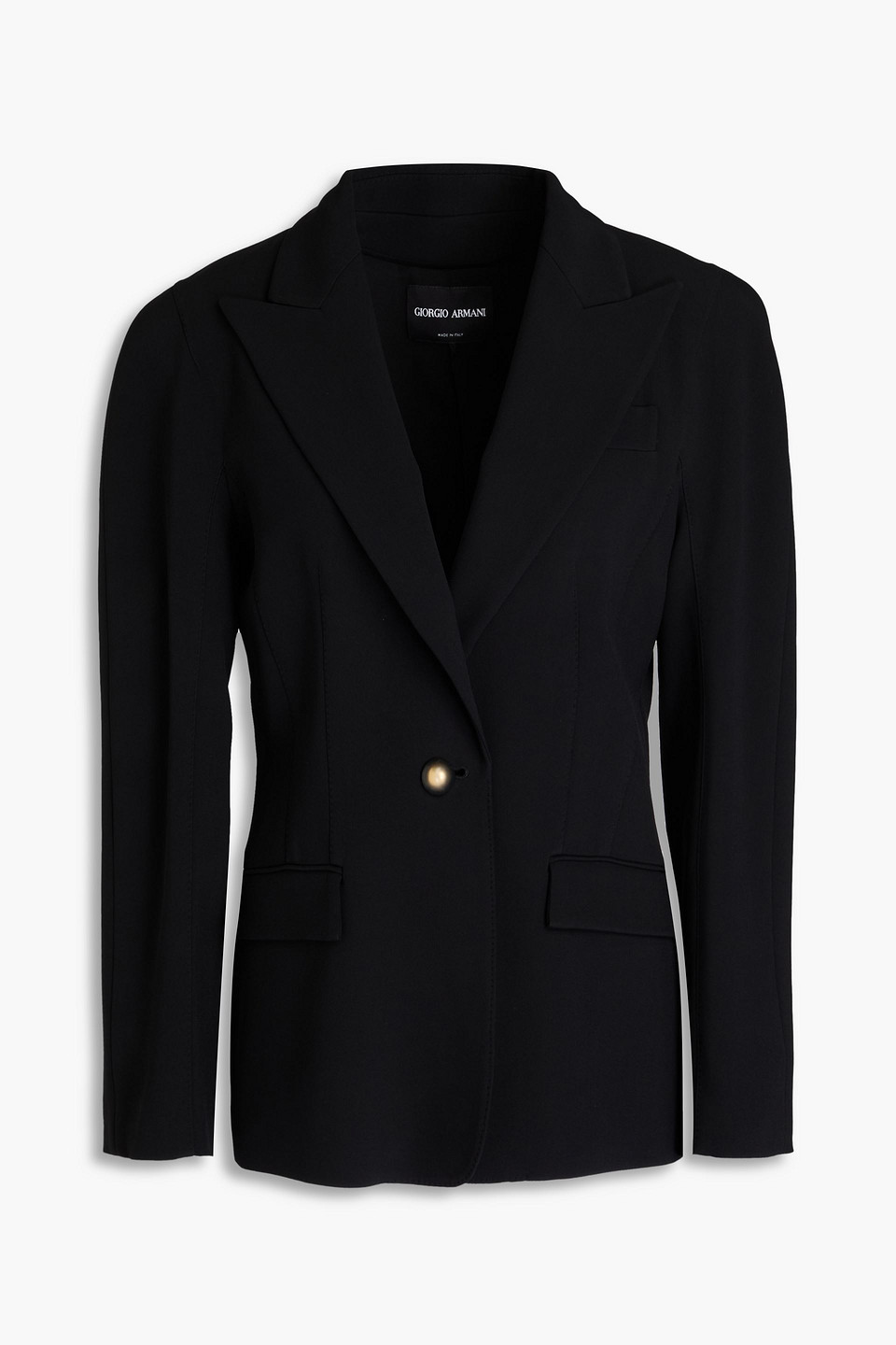 Giorgio Armani Crepe Blazer In Schwarz