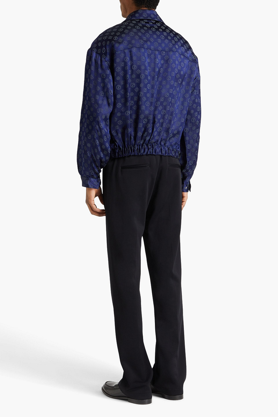 GIORGIO ARMANI SATIN-JACQUARD JACKET