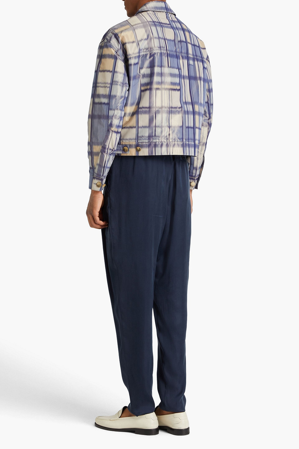 GIORGIO ARMANI CHECKED SHELL SHIRT