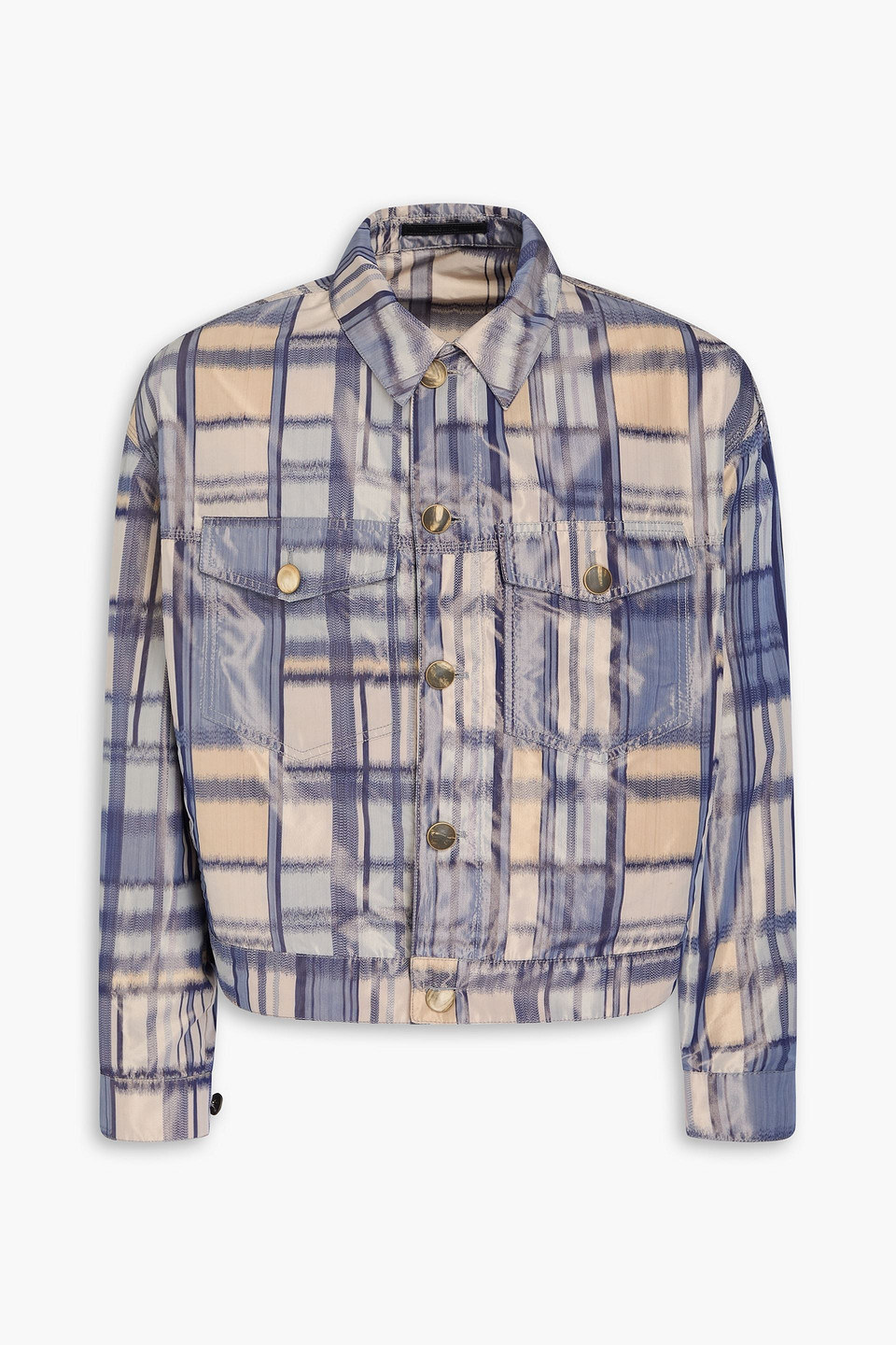 GIORGIO ARMANI CHECKED SHELL SHIRT