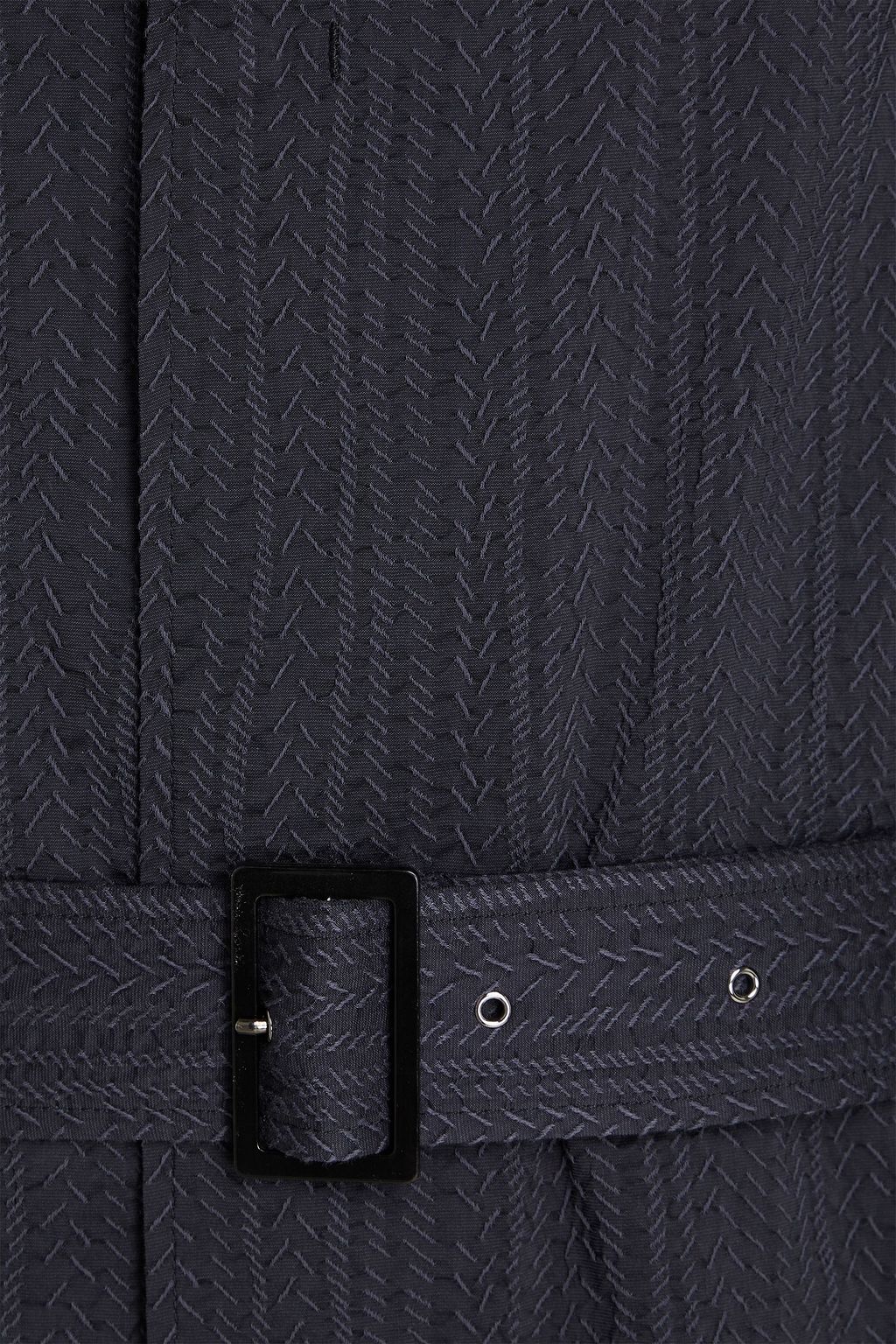 GIORGIO ARMANI コットン混タフタ トレンチコート ベルト付き