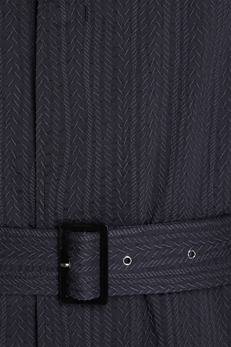 GIORGIO ARMANI BELTED COTTON-BLEND TAFFETA TRENCH COAT