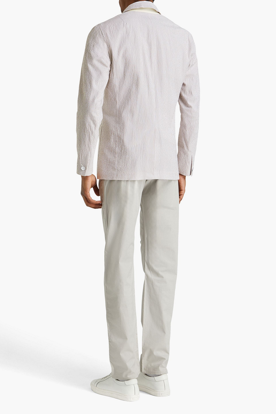 RAG & BONE LINDEN COTTON-BLEND SEERSUCKER BLAZER