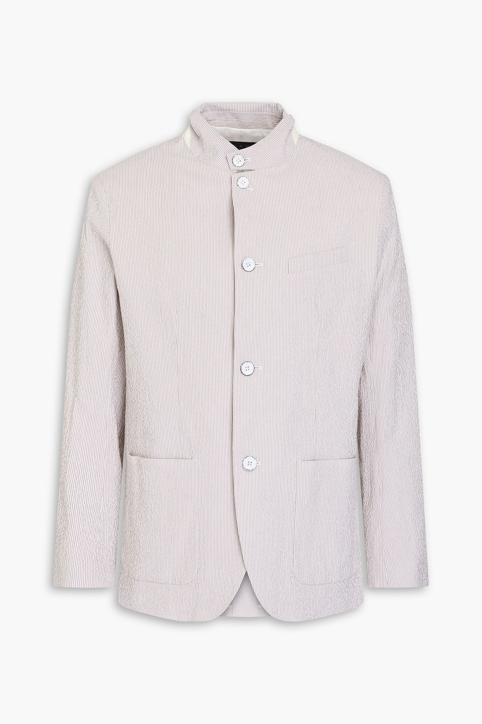 RAG & BONE LINDEN COTTON-BLEND SEERSUCKER BLAZER