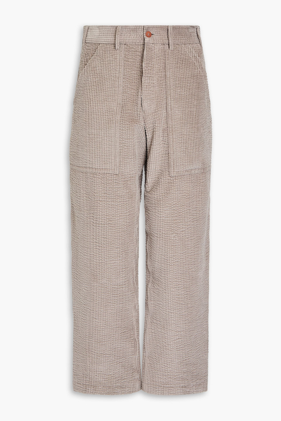 GIORGIO ARMANI COTTON-BLEND CORDUROY PANTS