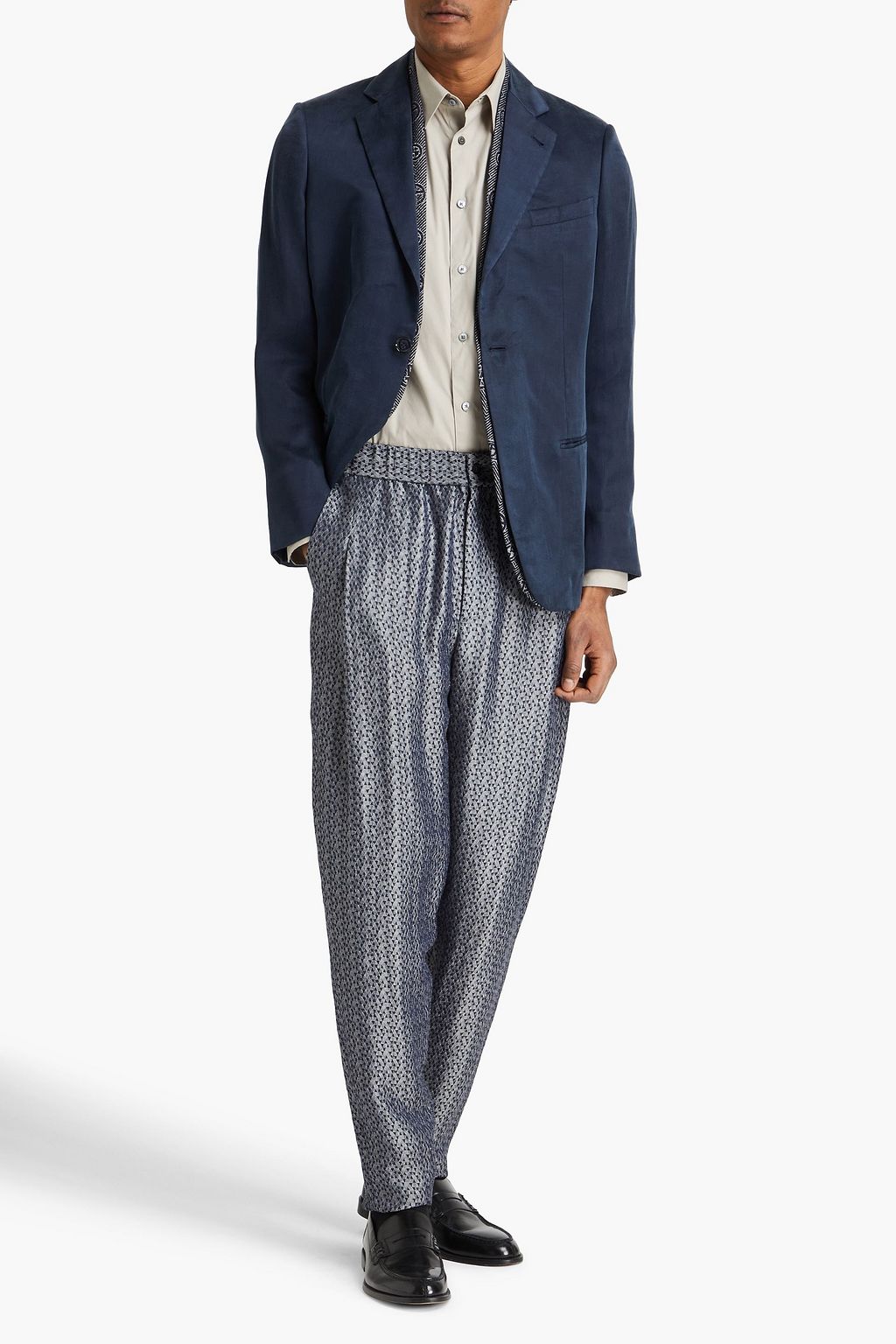 GIORGIO ARMANI Jacquard pants
