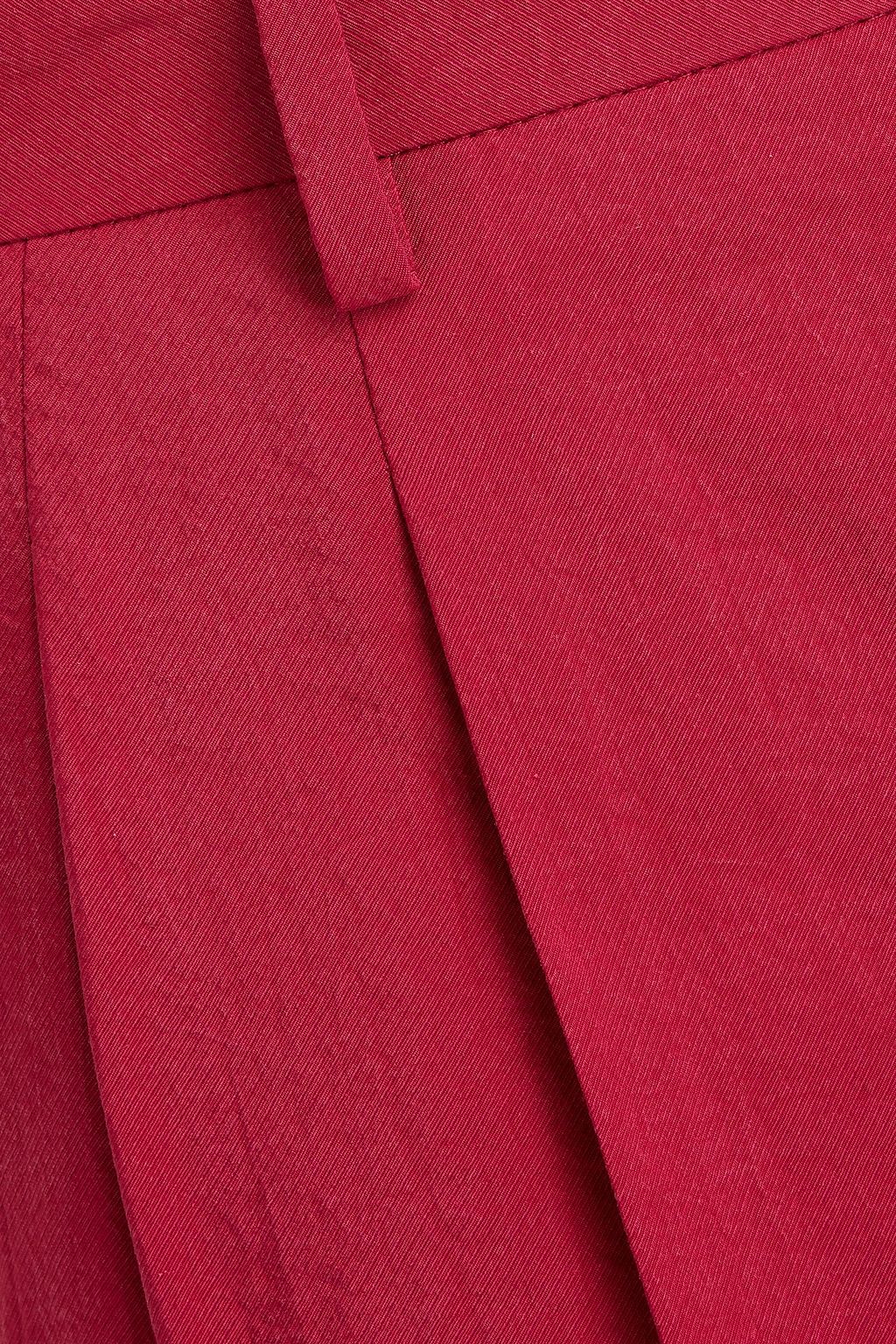 GIORGIO ARMANI Karottenhose aus Twill aus einer Seidenmischung