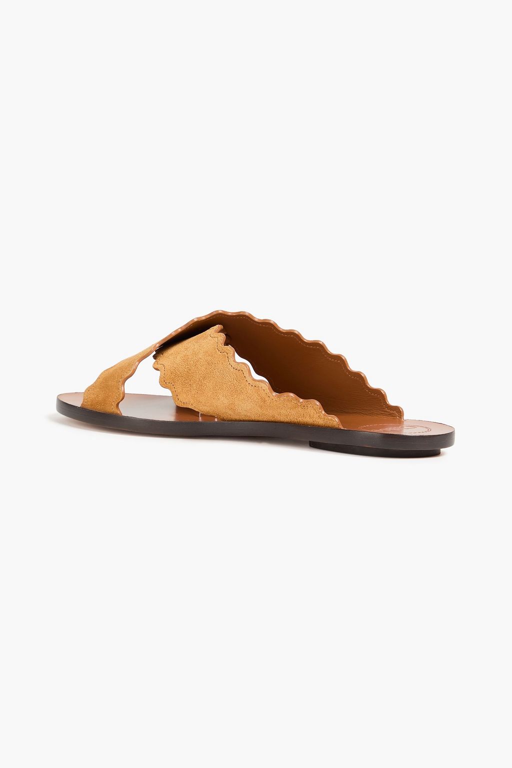 CHLOÉ Scalloped suede sandals