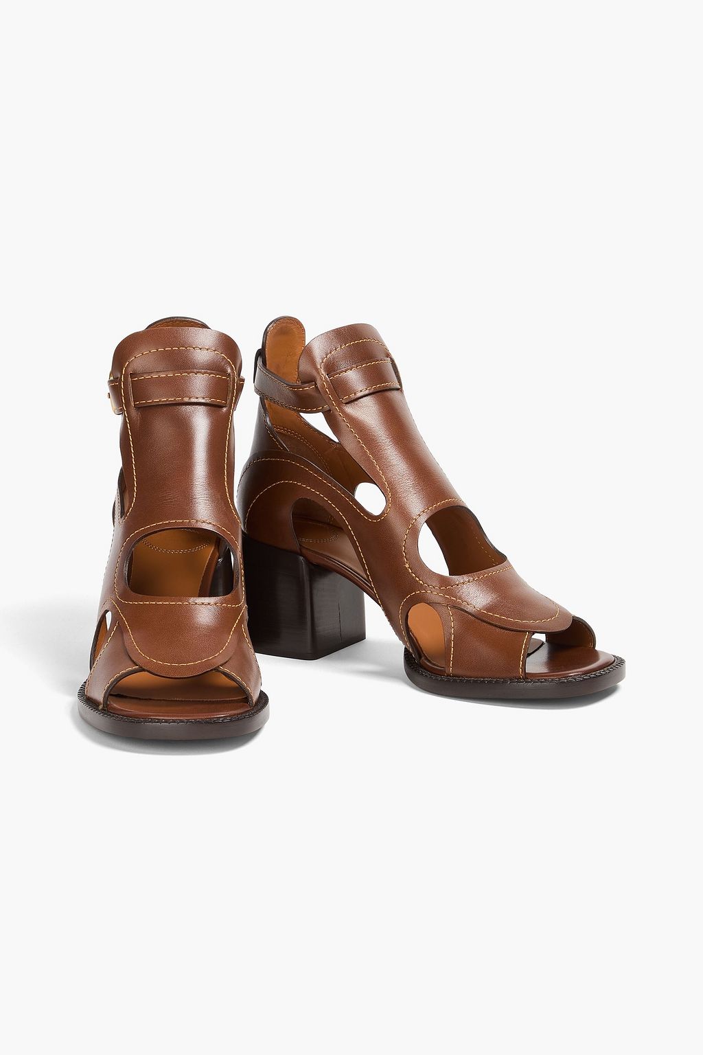 CHLOÉ Cutout leather sandals