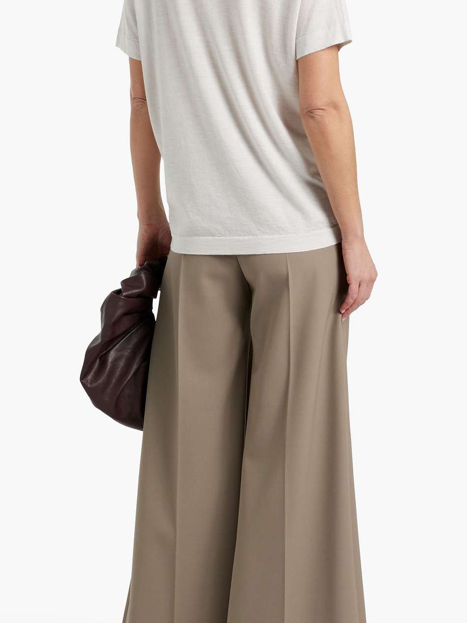 bead-embellished cashmere and silk-blend top