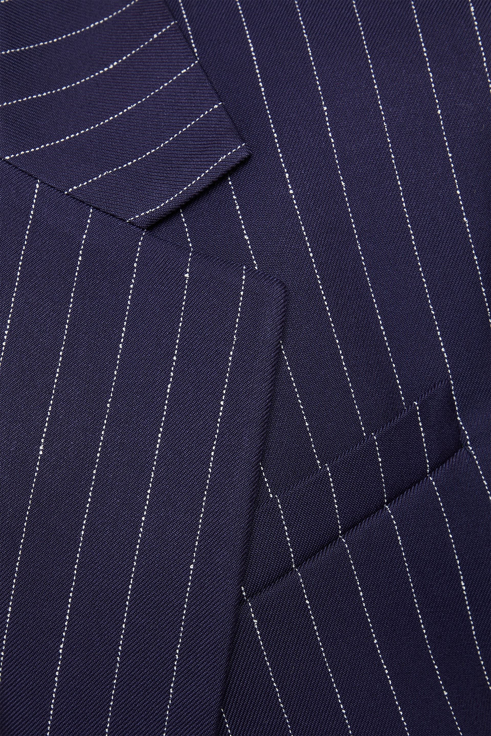Sandro Blazer Aus Twill Mit Nadelstreifen In Marineblau