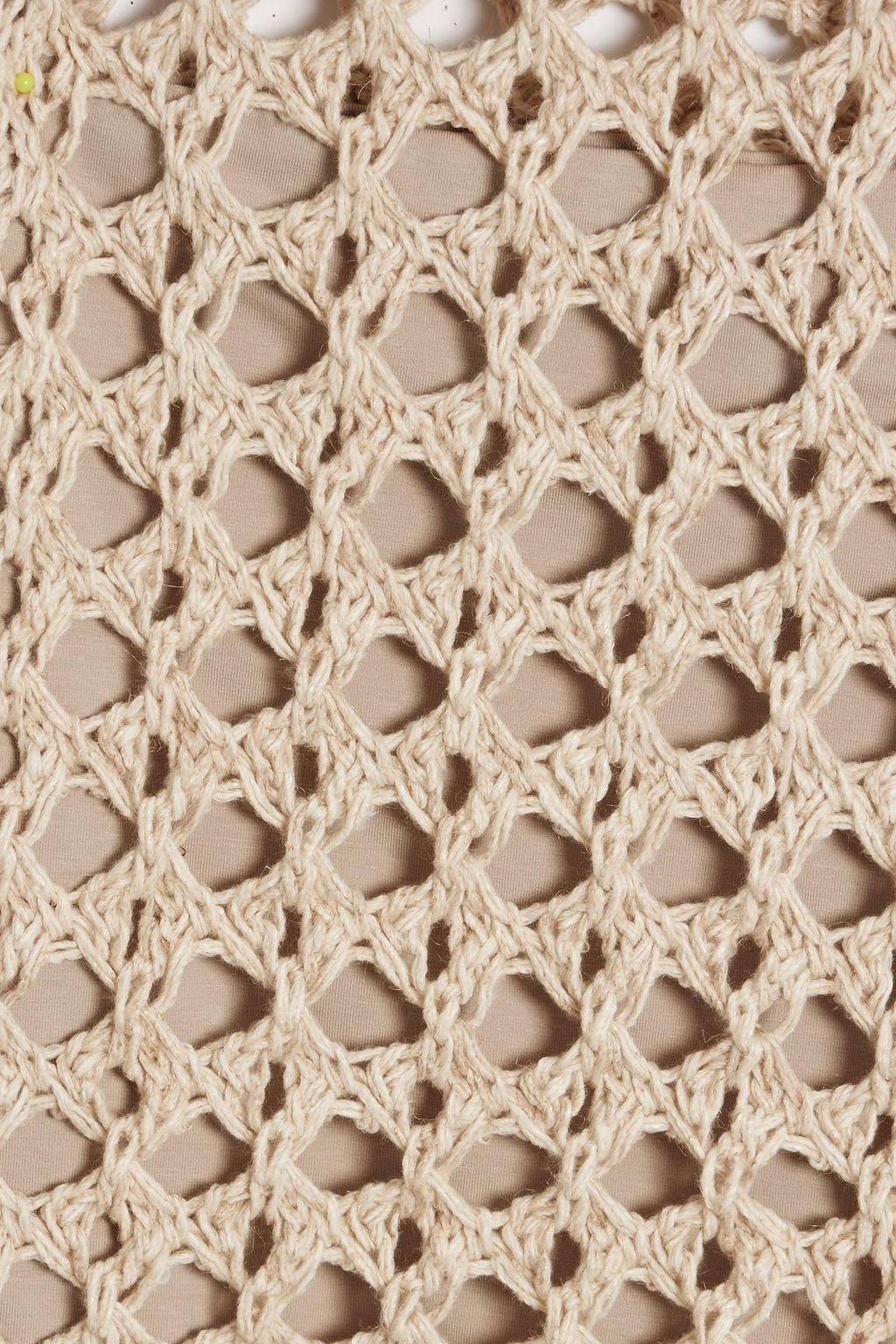 BRUNELLO CUCINELLI Crocheted jute-blend vest