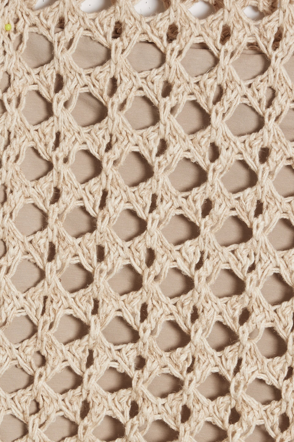 Brunello Cucinelli Crocheted Jute-blend Vest In Sand