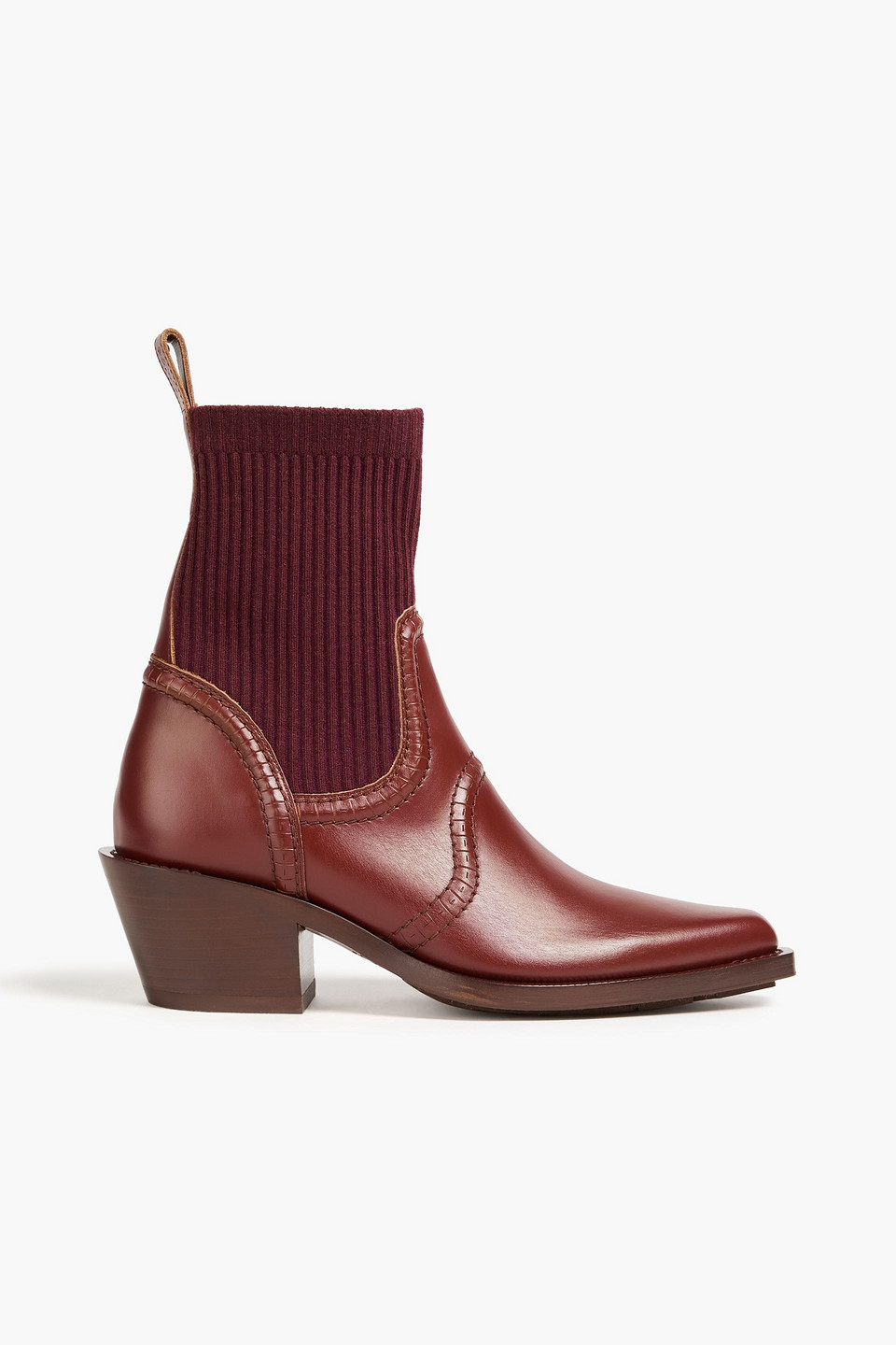 Chloé Cowboy Boots Aus Leder In Braun