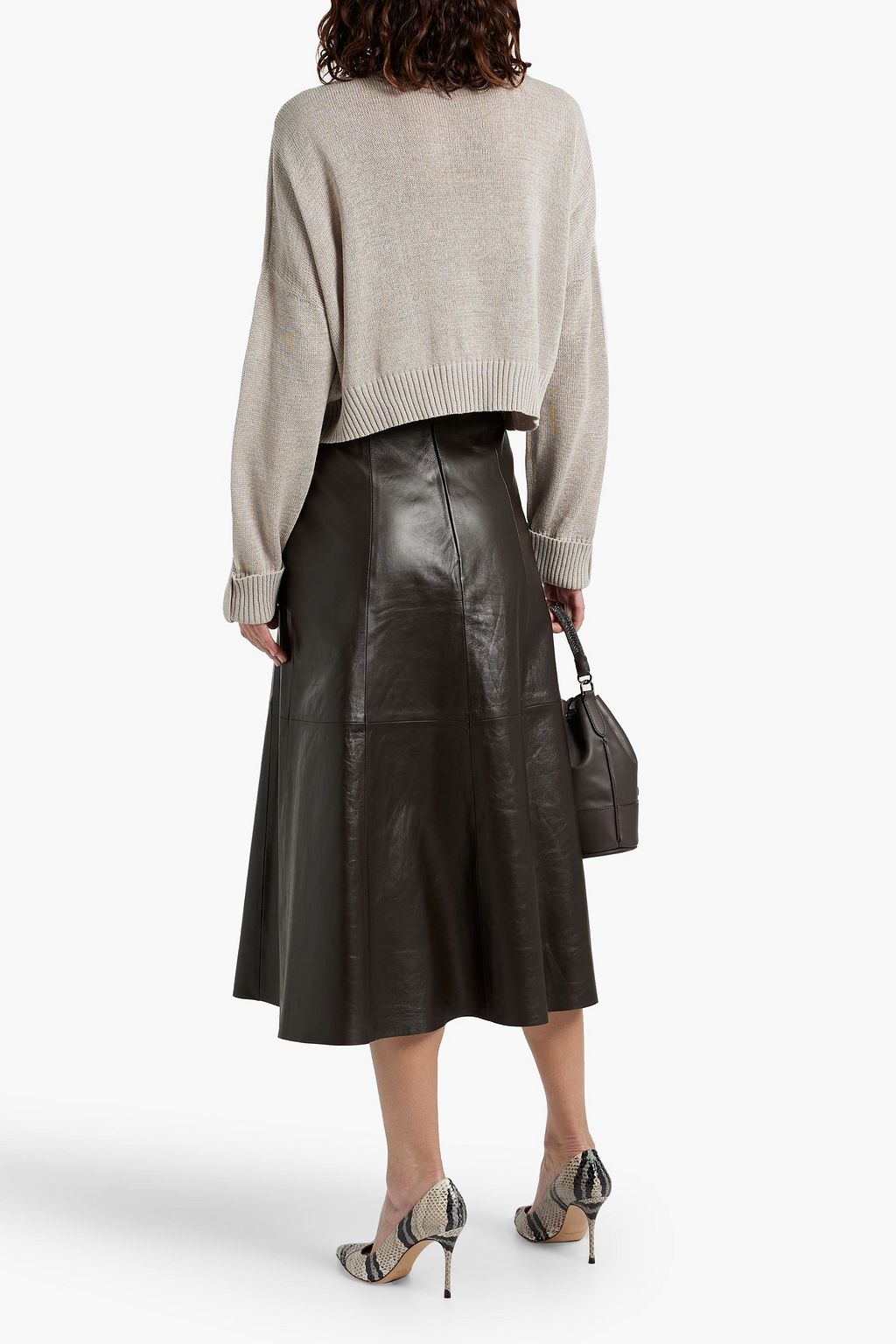 BRUNELLO CUCINELLI Bead-embellished cotton sweater