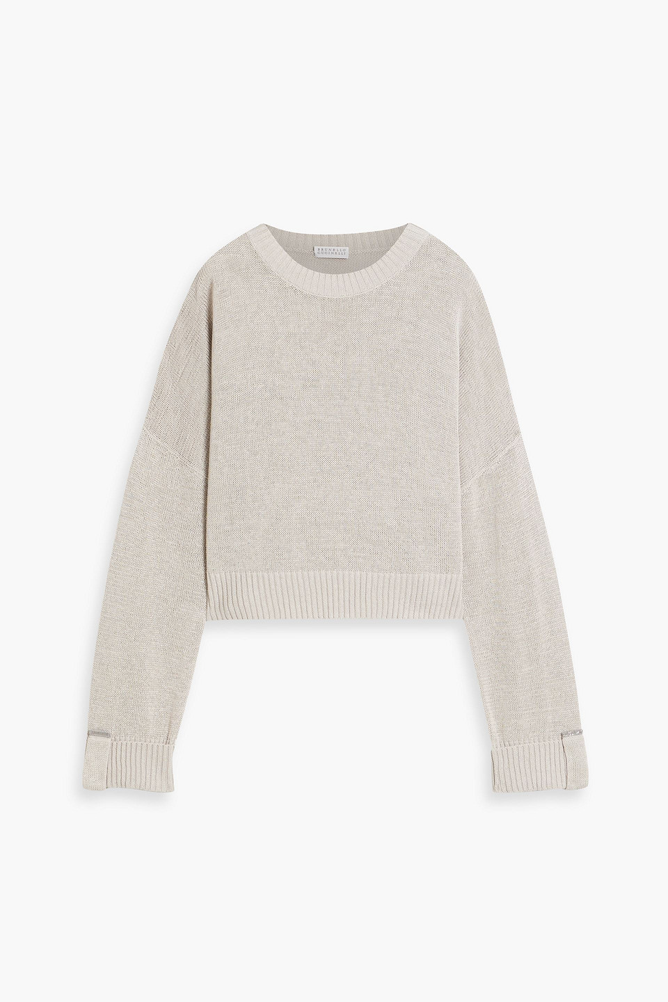Brunello Cucinelli Cotton Sweater In Neutral