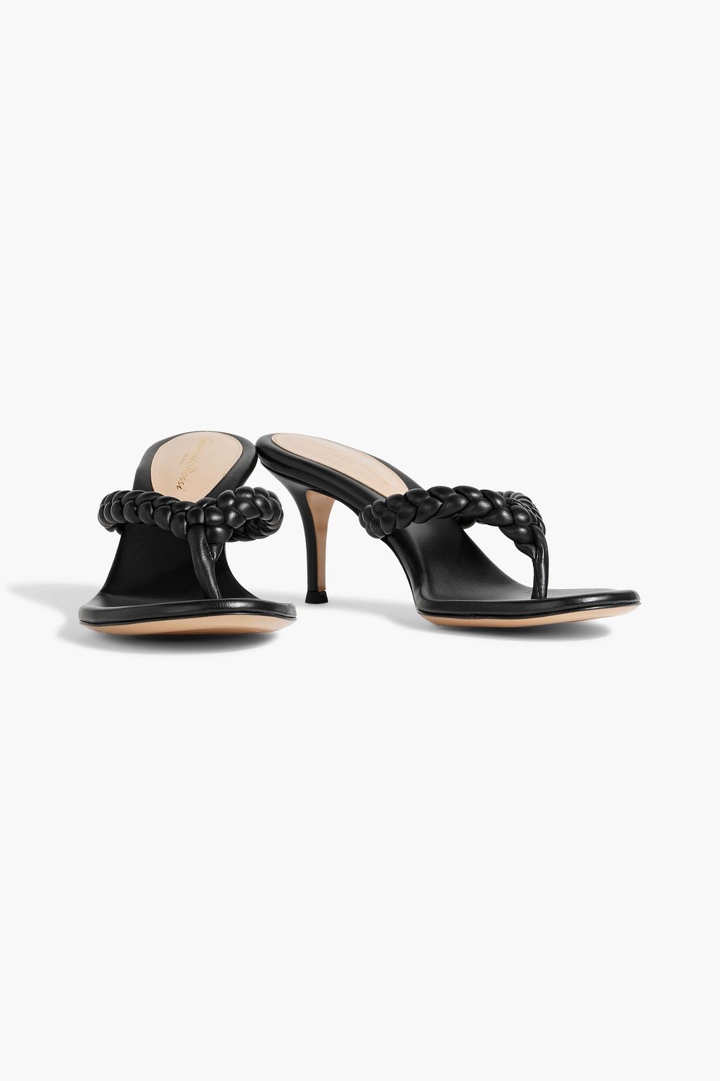 GIANVITO ROSSI Tropea braided leather sandals