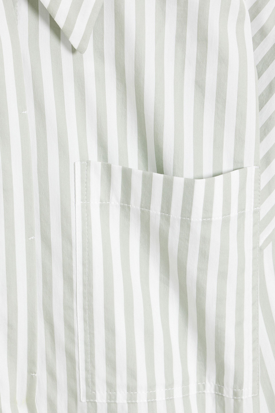Brunello Cucinelli Bead-embellished Striped Cotton And Silk-blend Poplin Shirt In White