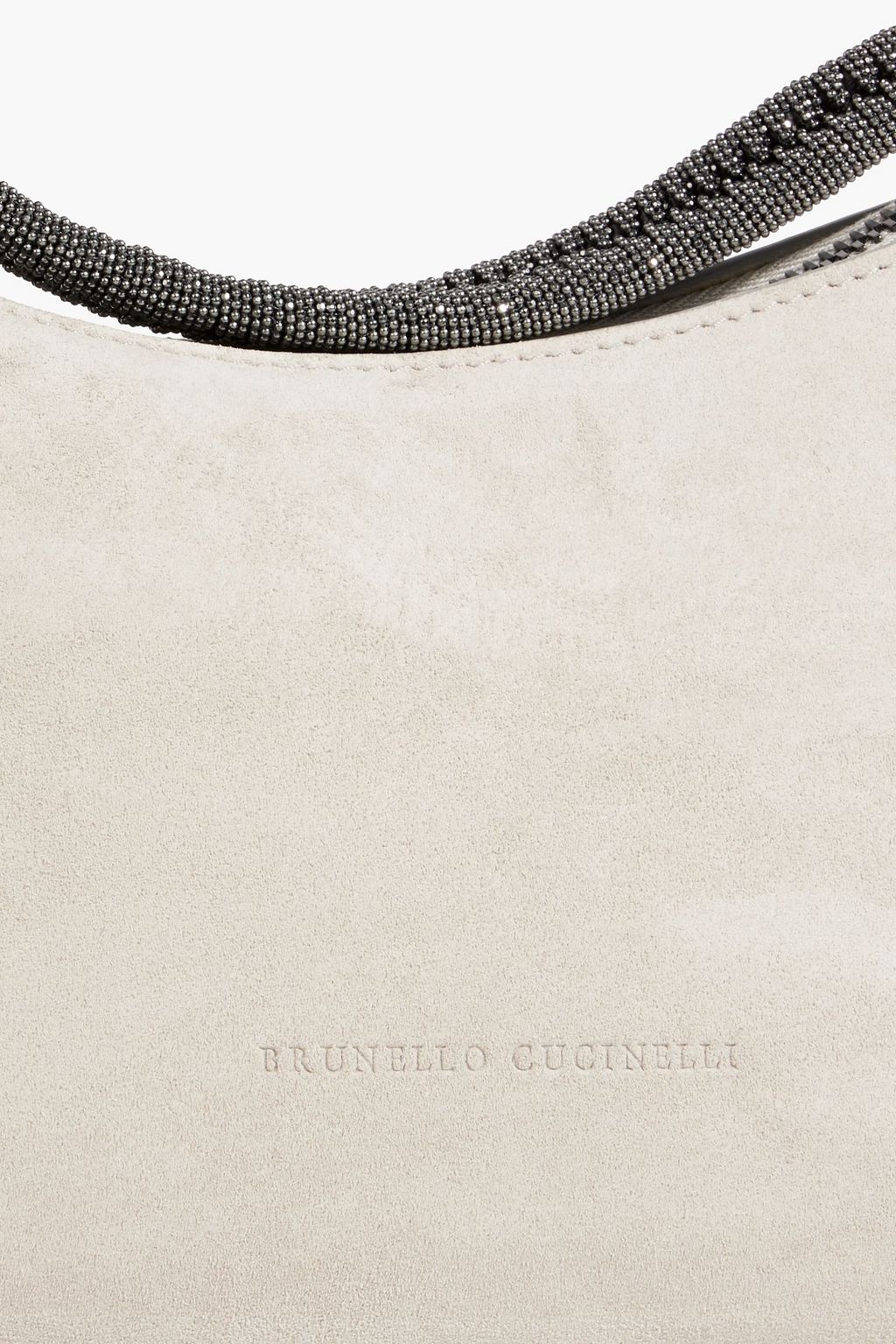 BRUNELLO CUCINELLI Bead embellishment suede tote