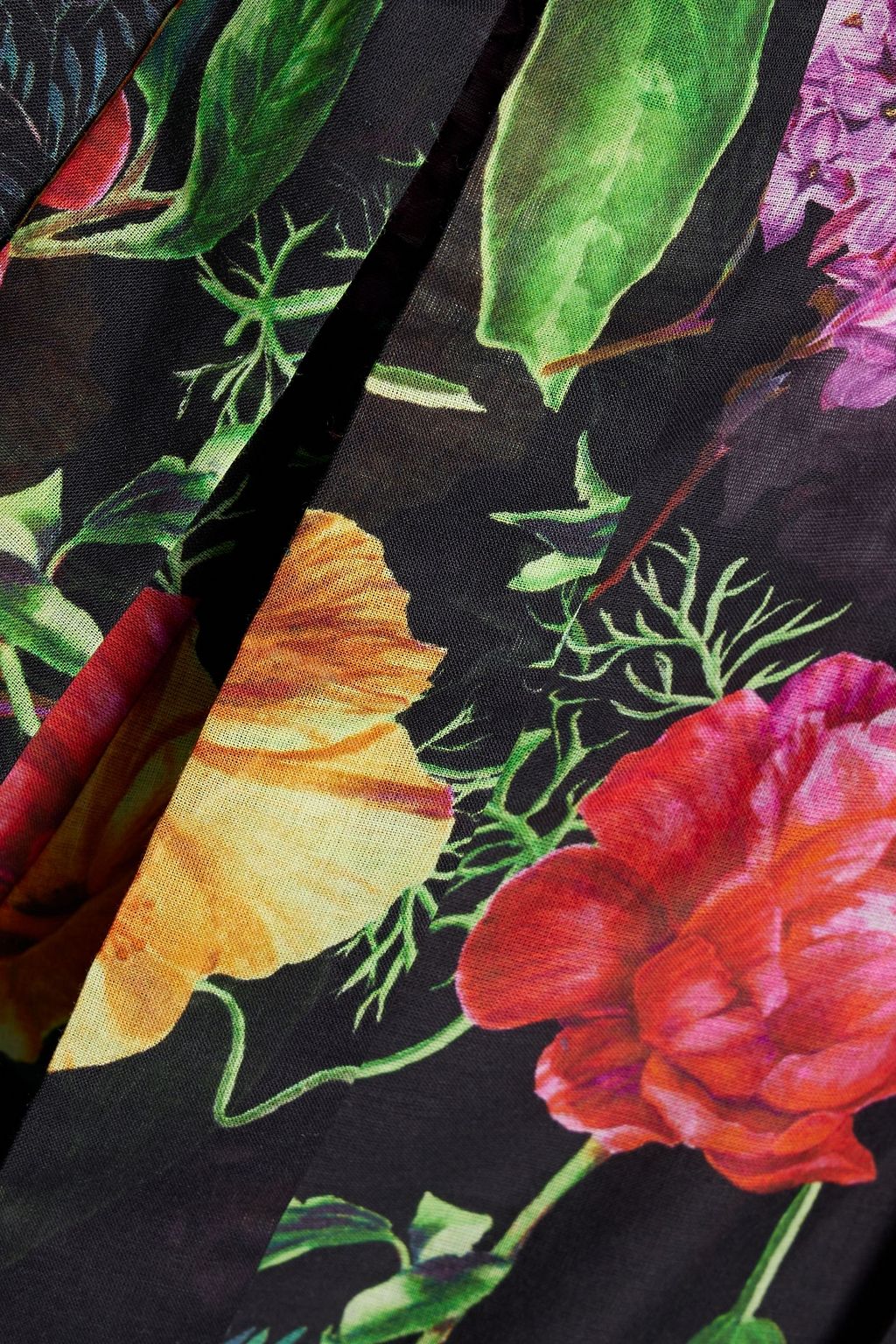 CHARO RUIZ IBIZA Floral-print cotton-voile wide-leg pants