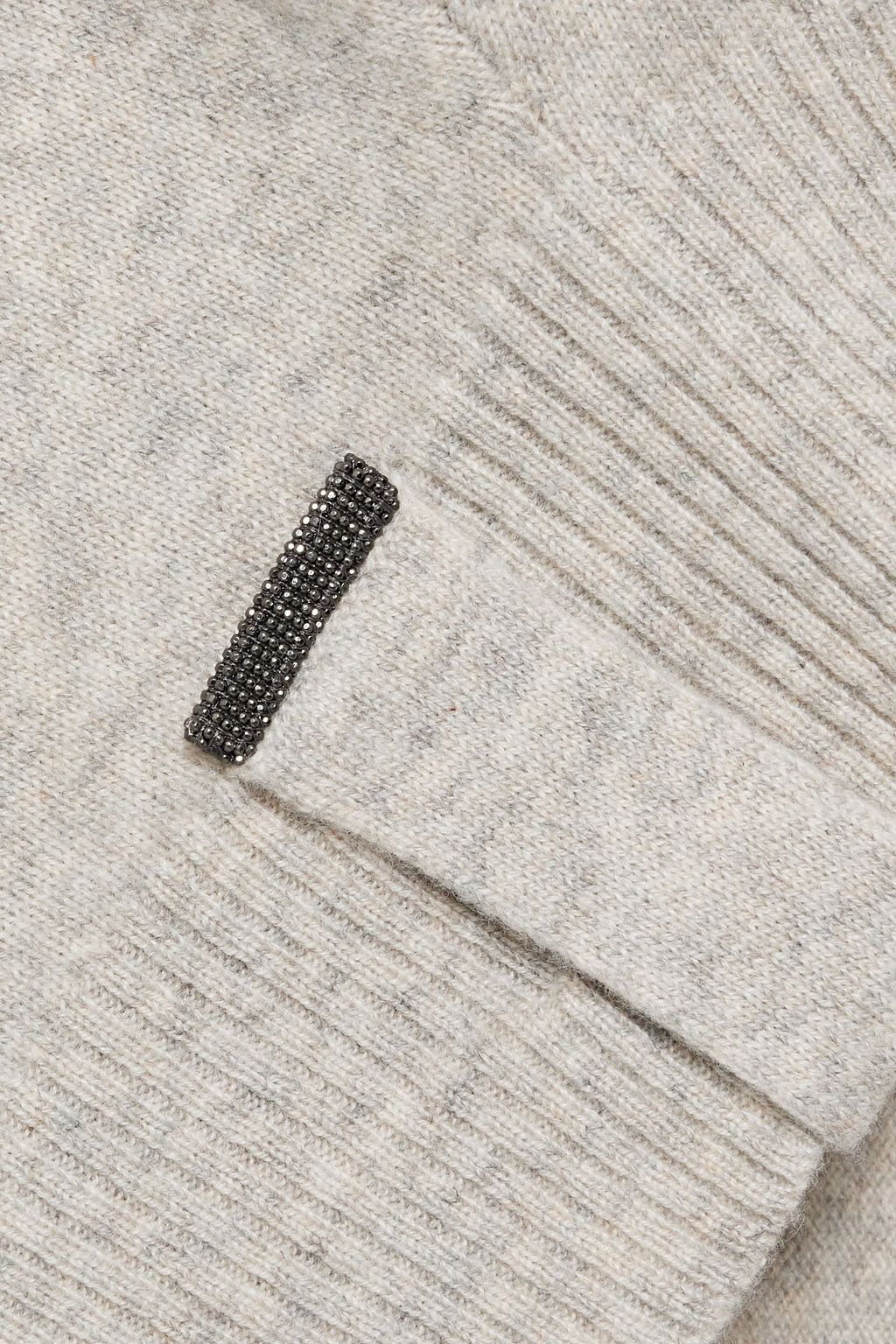 BRUNELLO CUCINELLI Bead-embellished cashmere sweater
