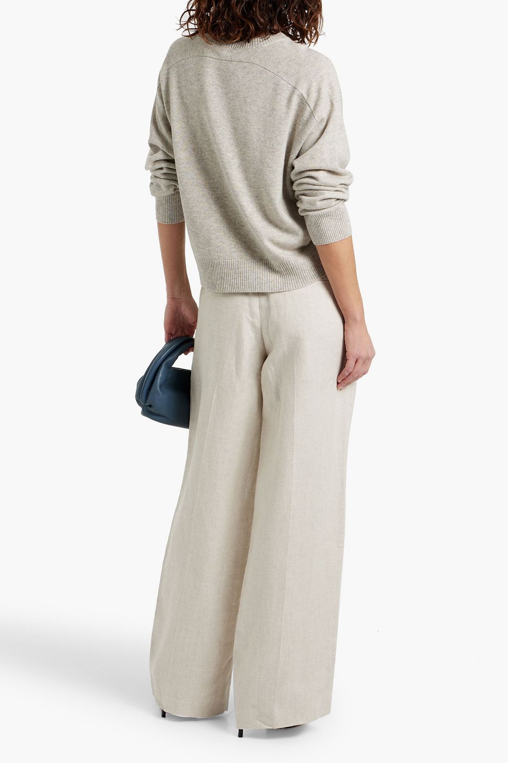 BRUNELLO CUCINELLI Bead-embellished cashmere sweater