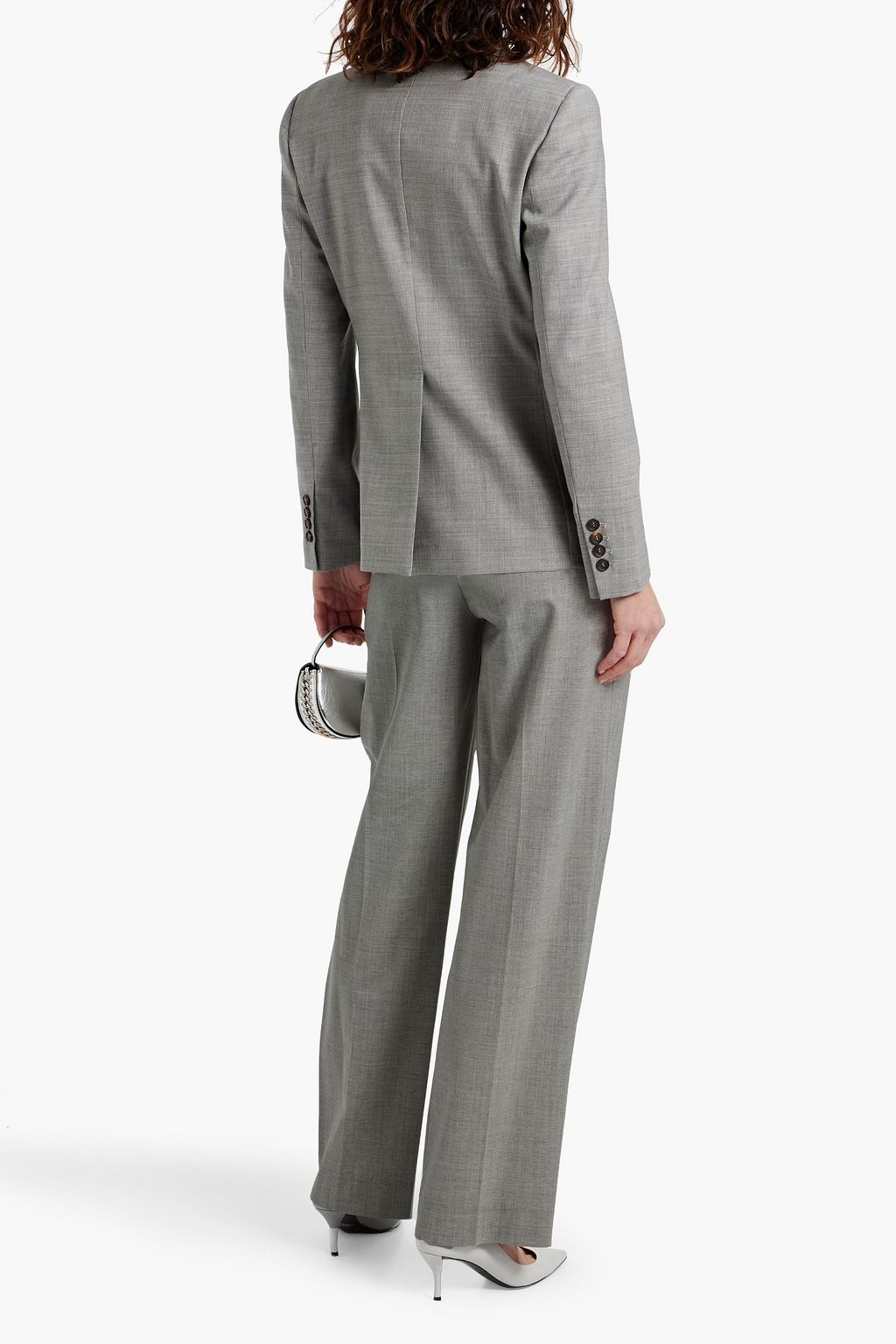 BRUNELLO CUCINELLI Bead-embellished wool-blend blazer