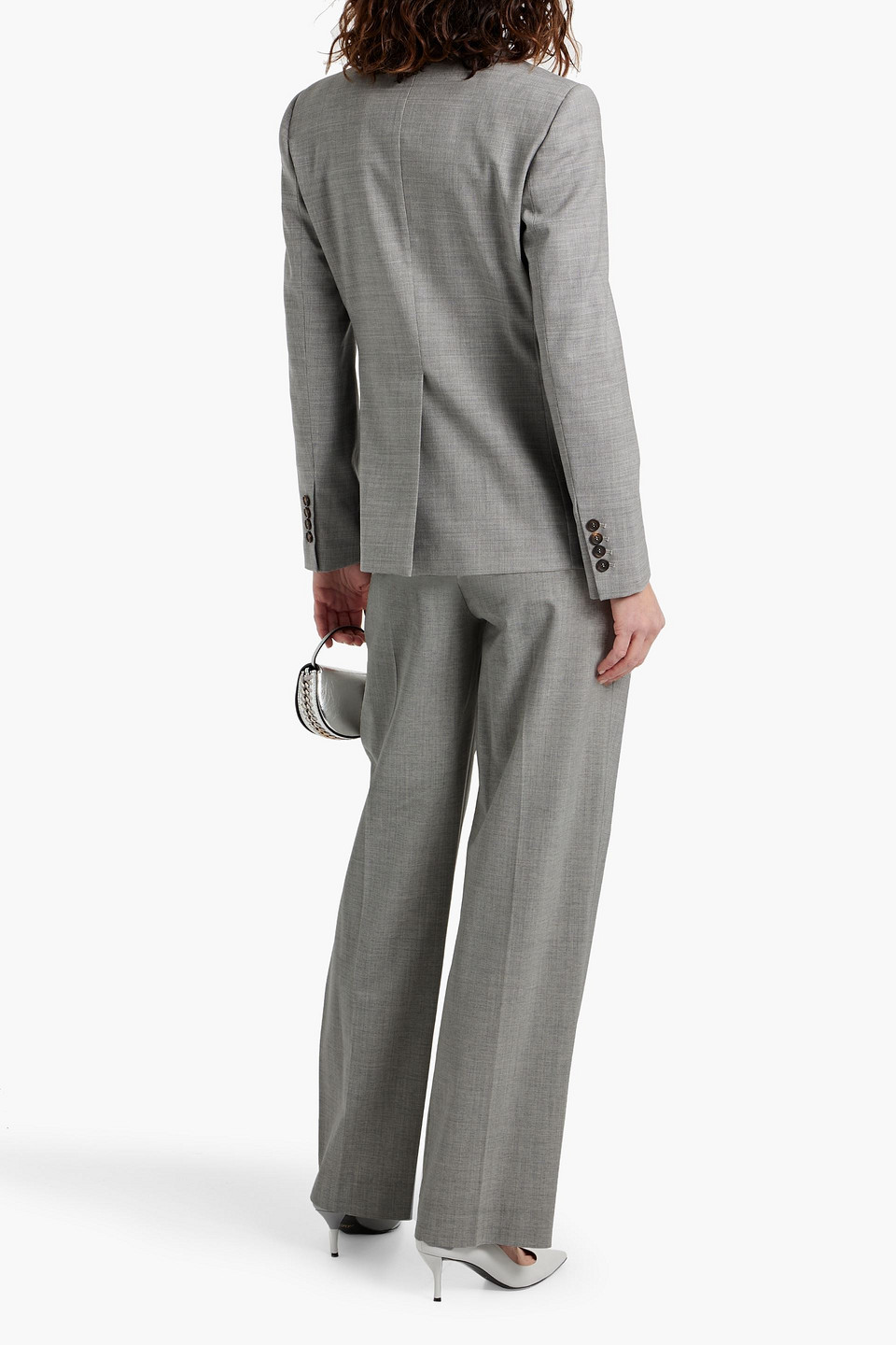 BRUNELLO CUCINELLI BEAD-EMBELLISHED WOOL-BLEND BLAZER