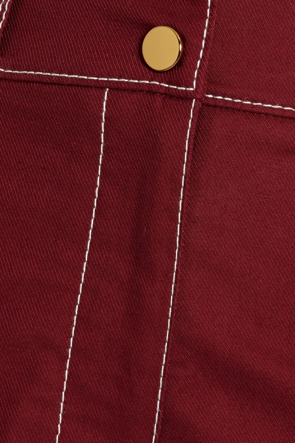 VERONICA BEARD Sigrid cropped cotton-blend twill straight-leg pants