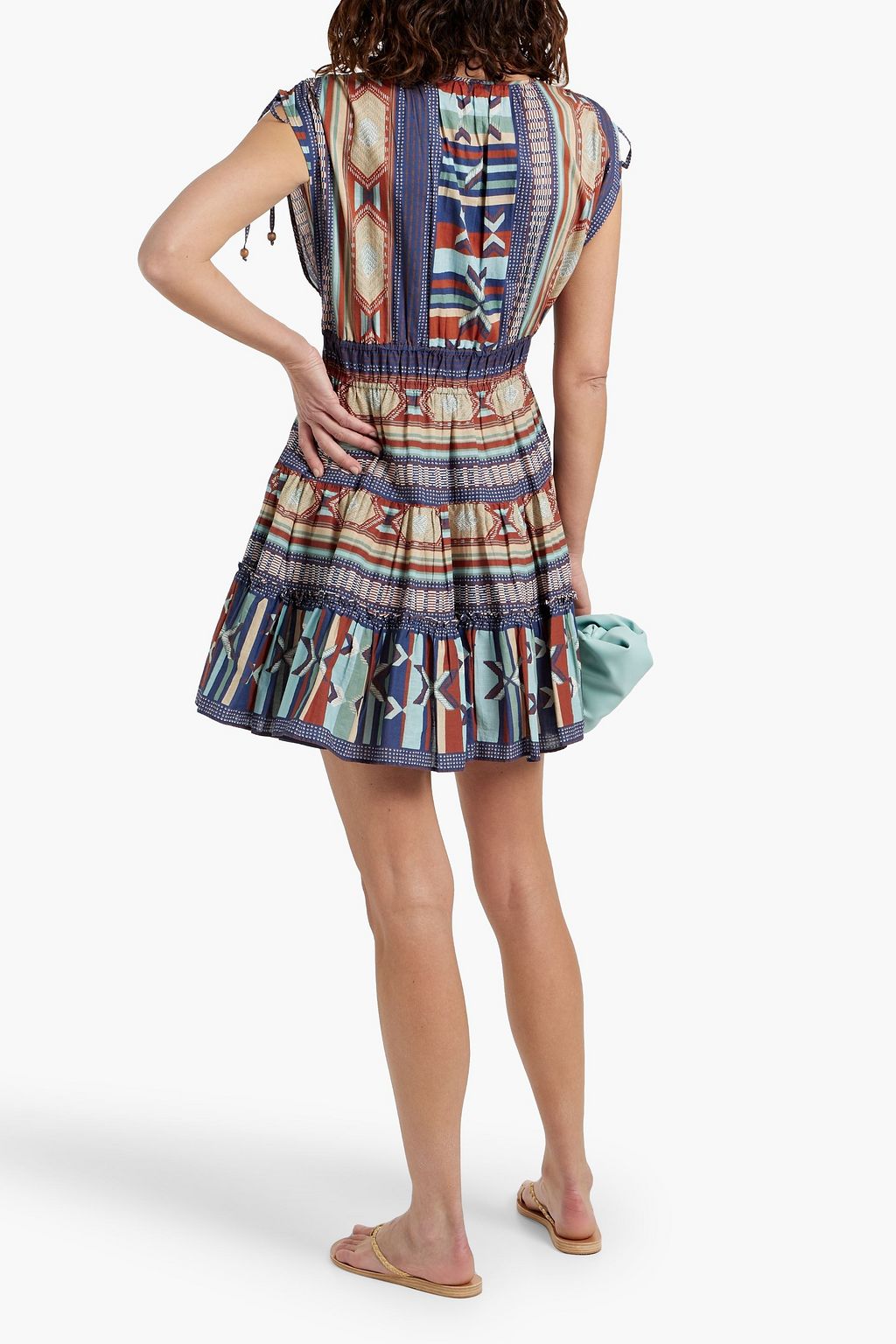 VERONICA BEARD Mayim printed cotton-voile mini dress